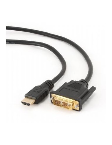 Gembird CC-HDMI-DVI-0.5M adaptador de cable de vídeo 0,5 m Negro