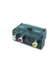 Gembird CCV-4415 cambiador de género para cable SCART 3 RCA + 1 S-Video
