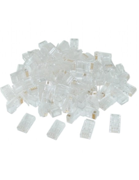 Gembird LC-8P8C-002 100 conector RJ-45 Transparente