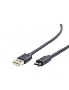 Gembird USB-A USB-C, 1m cable USB USB 2.0 USB A USB C Negro