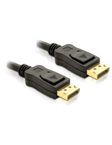 DeLOCK Cable Displayport 3m male - male Gold Negro