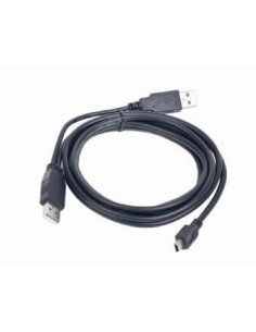 Gembird 0.9m 2x USB 2.0 A mini-B M cable USB 0,9 m Micro-USB A Mini-USB B Negro