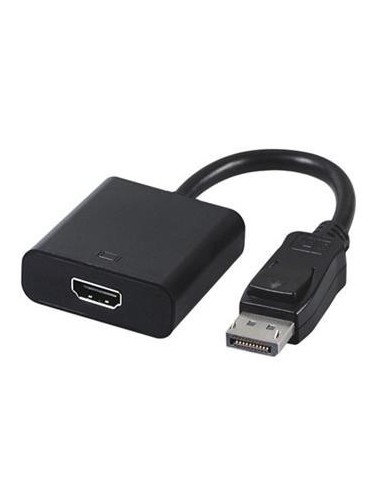 Gembird A-DPM-HDMIF-002 adaptador de cable de vídeo 0,1 m DisplayPort HDMI Negro