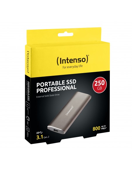 Intenso 3825440 unidad externa de estado sólido 250 GB Marrón