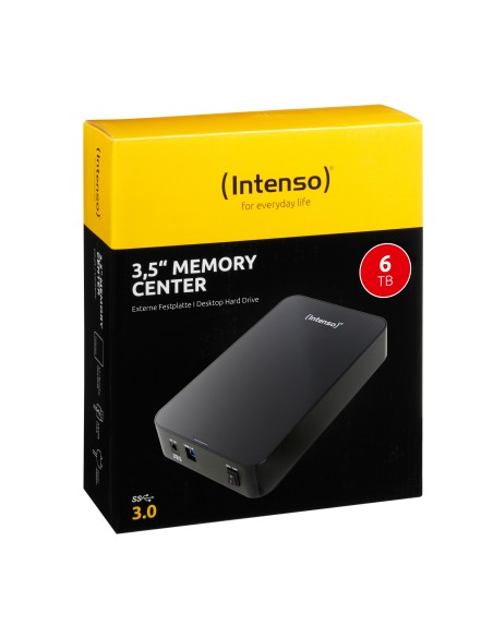 Intenso Memory Center disco duro externo 6000 GB Negro