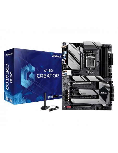 Asrock W480 CREATOR placa base Intel W480 LGA 1200 ATX