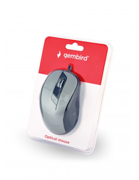 Gembird MUS-6B-01-BG ratón mano derecha USB tipo A Óptico 1600 DPI