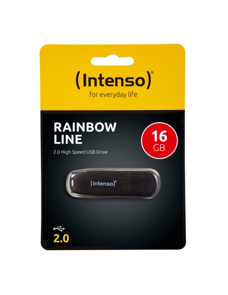Intenso Rainbow Line unidad flash USB 16 GB USB tipo A 2.0 Negro