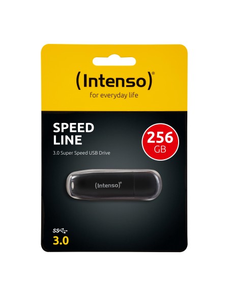 Intenso Speed Line unidad flash USB 256 GB USB tipo A 3.2 Gen 1 (3.1 Gen 1) Negro