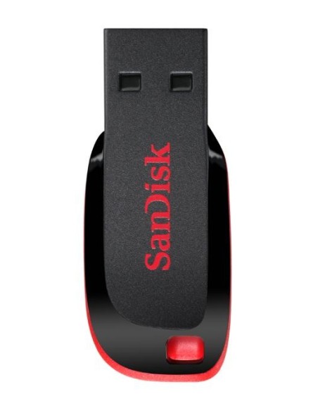 SanDisk Cruzer Blade unidad flash USB 128 GB USB tipo A 2.0 Negro, Rojo