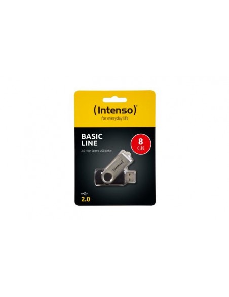 Intenso Basic Line unidad flash USB 64 GB USB tipo A 2.0 Negro, Plata
