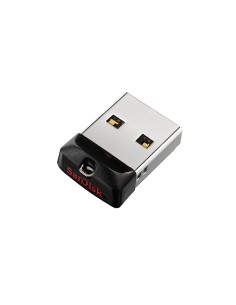 SanDisk Cruzer Fit unidad flash USB 64 GB USB tipo A 2.0 Negro, Plata
