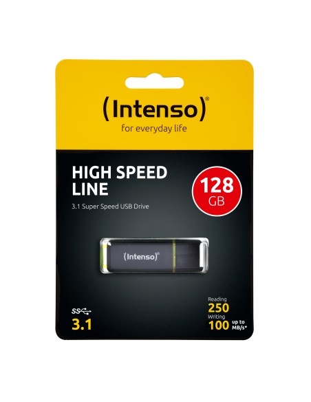 Intenso High Speed Line unidad flash USB 128 GB USB tipo A 3.2 Gen 1 (3.1 Gen 1) Negro, Amarillo