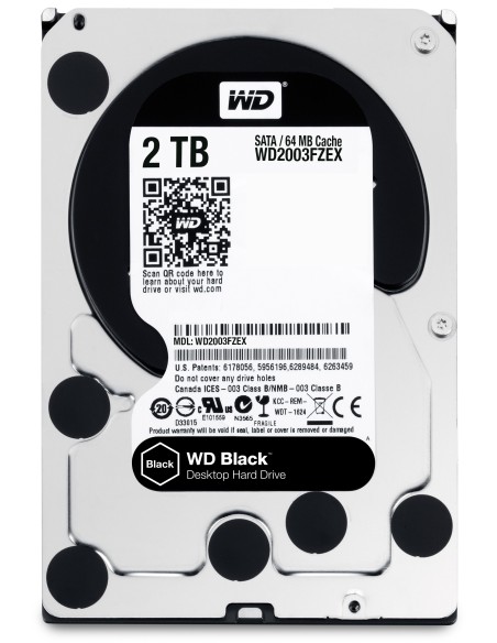 Western Digital Black 3.5" 2000 GB Serial ATA III