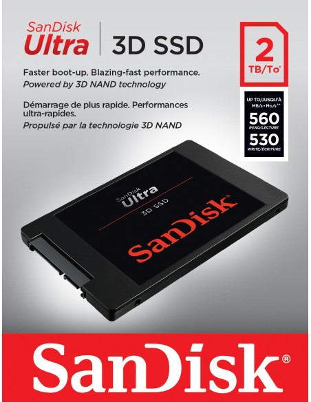 SanDisk Ultra 3D 2.5" 2000 GB Serial ATA III