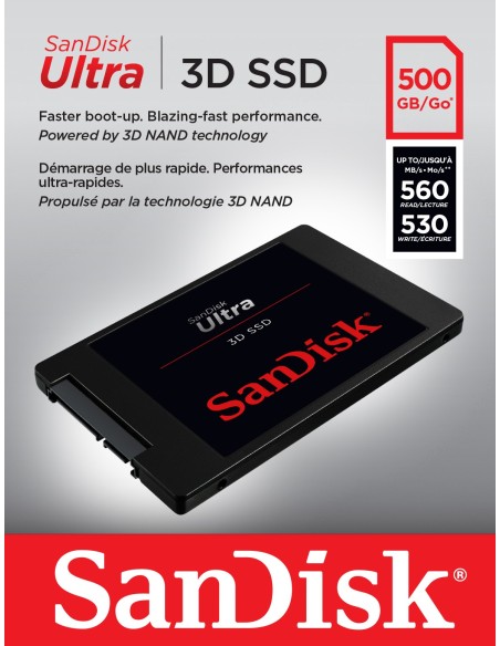 SanDisk Ultra 3D 2.5" 500 GB Serial ATA III