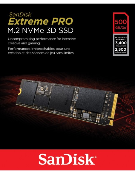 SanDisk ExtremePRO M.2 500 GB PCI Express 3.0 NVMe