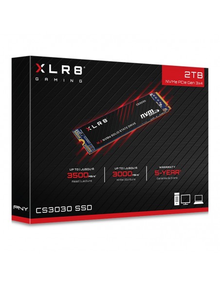 PNY XLR8 CS3030 M.2 2000 GB PCI Express 3D TLC NVMe