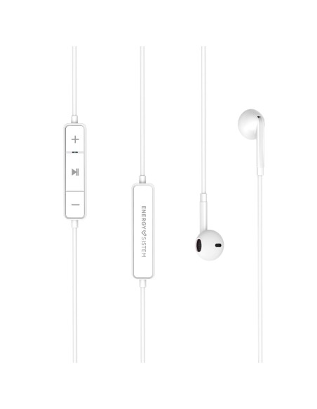 Energy Sistem Earphones 1 Auriculares Dentro de oído, Banda para cuello MicroUSB Bluetooth Blanco
