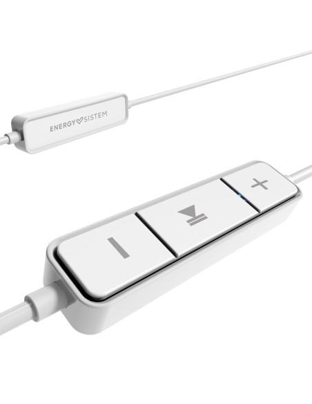 Energy Sistem Earphones 1 Auriculares Dentro de oído, Banda para cuello MicroUSB Bluetooth Blanco