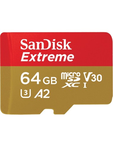 SanDisk Extreme memoria flash 64 GB MicroSDXC UHS-I Clase 3