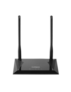 Edimax N300 router inalámbrico Ethernet rápido Banda única (2,4 GHz) Negro