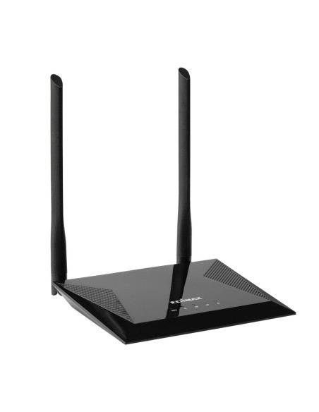 Edimax N300 router inalámbrico Ethernet rápido Banda única (2,4 GHz) Negro