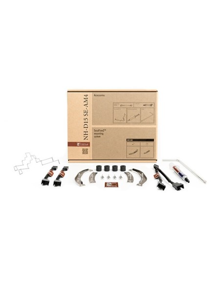 Noctua NH-D15 SE-AM4 ventilador de PC Procesador Enfriador Beige, Marrón, Acero inoxidable