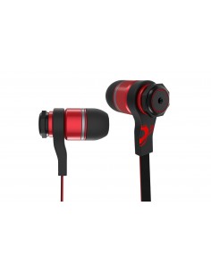 Ozone TriFX Auriculares Dentro de oído Negro, Rojo