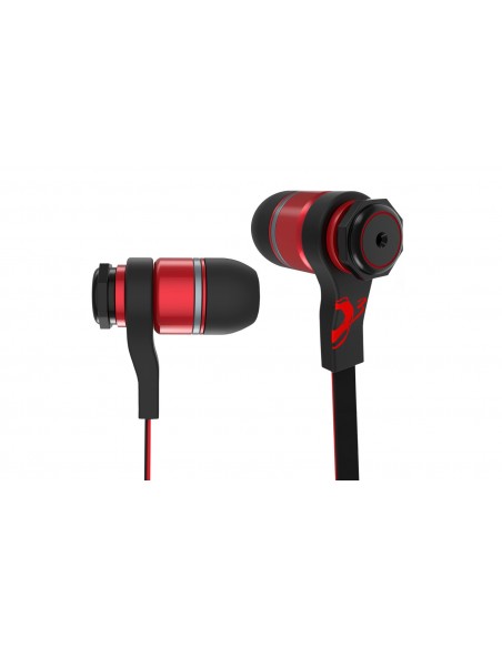Ozone TriFX Auriculares Dentro de oído Negro, Rojo