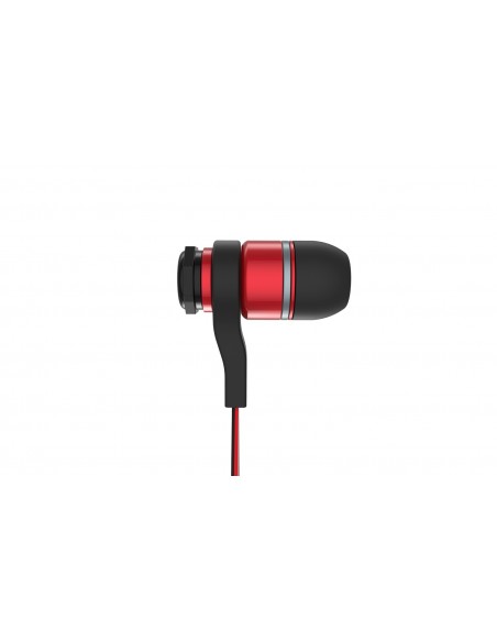 Ozone TriFX Auriculares Dentro de oído Negro, Rojo