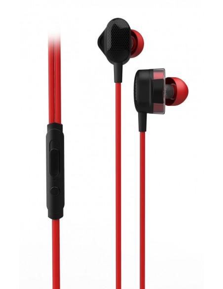 Ozone Dual FX Auriculares Dentro de oído Conector de 3,5 mm Negro, Rojo