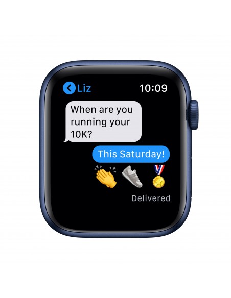 Apple Watch Series 6 44 mm OLED 4G Azul GPS (satélite)