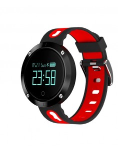 Billow XS30BR reloj deportivo Bluetooth Negro, Rojo