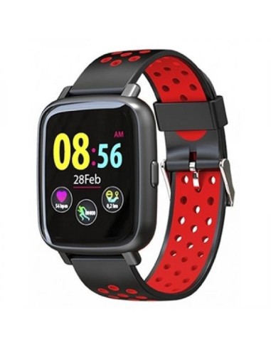 Billow XS35x reloj deportivo Pantalla táctil Bluetooth Negro, Rojo