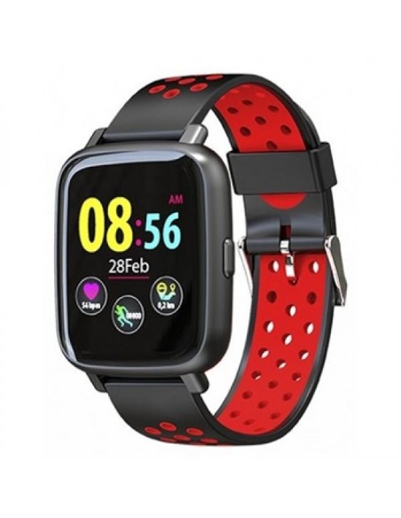 Billow XS35x reloj deportivo Pantalla táctil Bluetooth Negro, Rojo