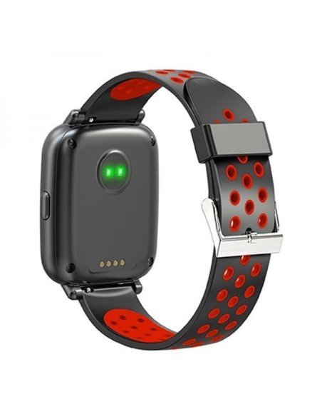 Billow XS35x reloj deportivo Pantalla táctil Bluetooth Negro, Rojo
