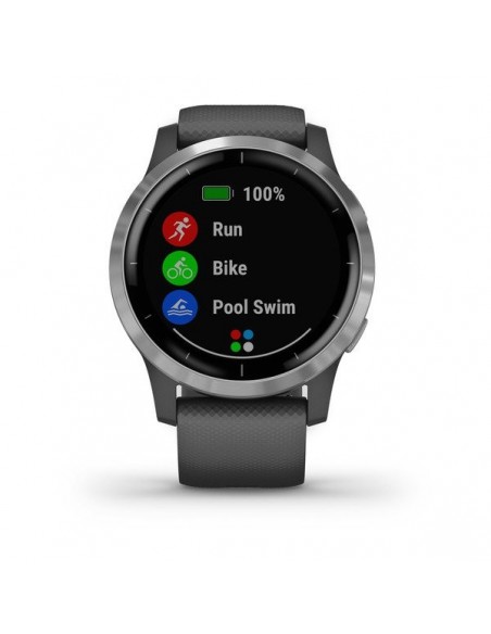 Garmin vívoactive 4 3,3 cm (1.3") Plata GPS (satélite)
