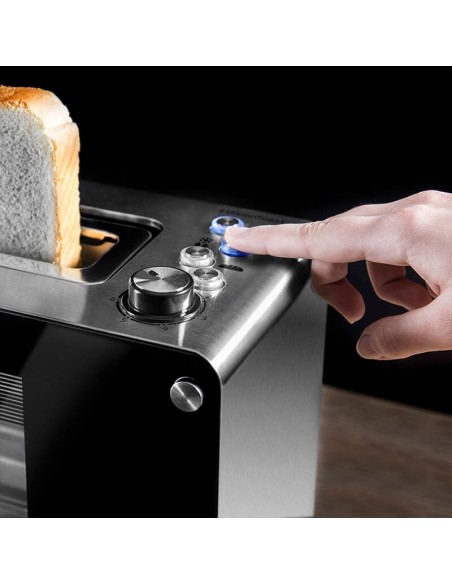 Cecotec VisionToast 2 rebanada(s) 1260 W Negro, Acero inoxidable