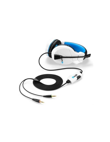 Sharkoon RUSH ER3 Auriculares Diadema Conector de 3,5 mm Negro, Azul, Blanco