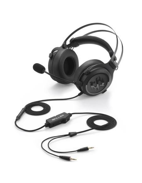 Sharkoon SKILLER SGH3 Auriculares Diadema Conector de 3,5 mm Negro, Titanio