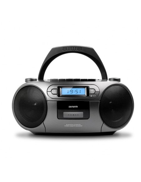 Aiwa BBTC-550MG Reproductor de CD portátil Negro, Plata