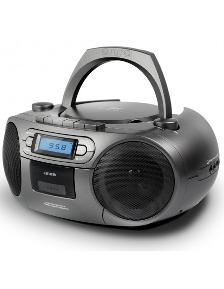 Aiwa BBTC-550MG Reproductor de CD portátil Negro, Plata