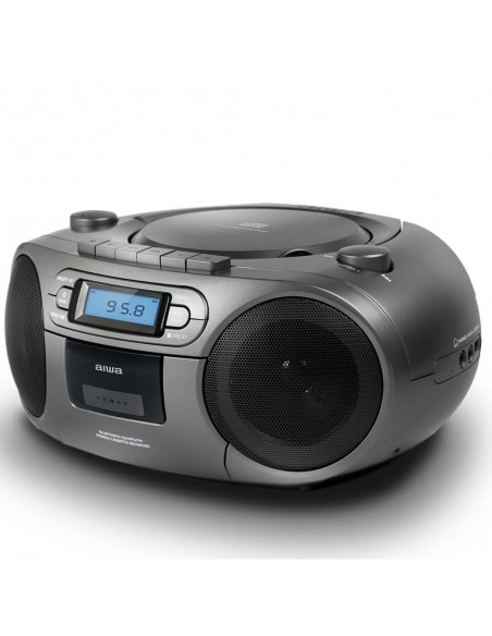 Aiwa BBTC-550MG Reproductor de CD portátil Negro, Plata