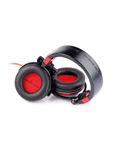 Energy Sistem DJ 700 Auriculares Diadema Negro, Rojo