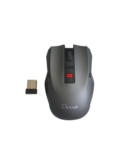 L-Link LL-2095-G ratón mano derecha RF inalámbrico Óptico 1600 DPI