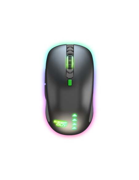 KeepOut X9CH ratón Ambidextro USB tipo A Laser 8200 DPI