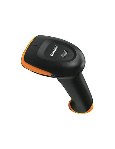 Godex GS220U lector de código de barras Lector de códigos de barras portátil Laser Negro, Naranja