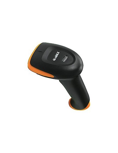 Godex GS220U lector de código de barras Lector de códigos de barras portátil Laser Negro, Naranja