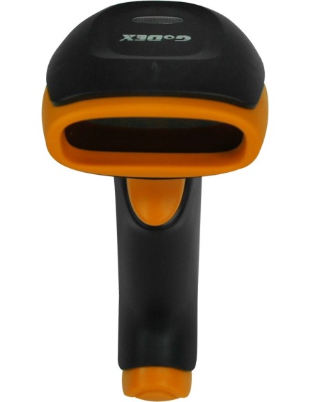 Godex GS220U lector de código de barras Lector de códigos de barras portátil Laser Negro, Naranja
